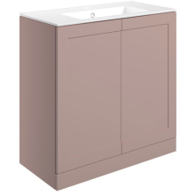 Merchtem 815mm Matt Pink Floor Standing Vanity Unit