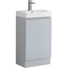 Mercia 490mm Light Grey Slim 2 Door Waterproof Vanity Unit