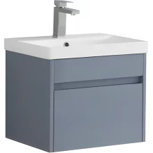 Mercia 500mm Mid Grey Gloss Waterproof Wall Hung Vanity Unit