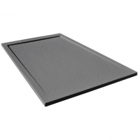 Giorgio Lux Grey Slate Effect Shower Tray - 1200 x 800 - Concealed Waste