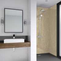 Durapanel Travertine Matt 1200mm Duralock T&G Bathroom Wall Panel By JayLux