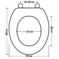 MDF AntiBac Toilet Seat in White - 82995