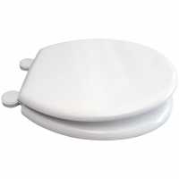 Moulded White Value Toilet Seat - Euroshowers