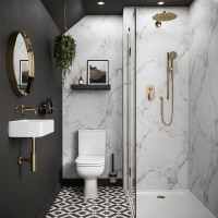 Carrara Marble Matt MEGAboard 1m Wide PVC Wall Panel