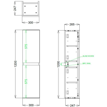 Latt 615mm Wall Hung 1 Drawer Basin Unit & Basin - Matt Cotton