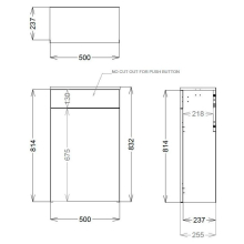 Scudo Bella Matt Grey Tall Bathroom Cabinet