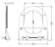 Lancia Wrap Over Seat Soft Close Toilet Seat