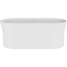 Nuie Choice Fluted 1450mm Double Ended Freestanding Bath