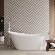 Nuie Choice Moment 1500mm Freestanding Slipper Bath