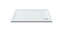 Nuie Pearlstone 900 x 700mm Slate Grey Rectangle Shower Tray