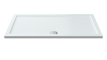Nuie Pearlstone 1400 x 760mm Slimline Rectangle Shower Tray