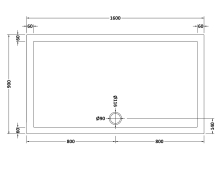 MX Elements 1200 x 900 Rectangular Stone Resin Low Profile Shower Tray