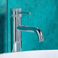 Scudo Descent Black Tall Mono Basin Mixer Tap