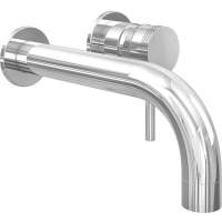 Scudo Core Wall Mounted Basin & Bath Tap Chrome