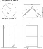 Scudo Prospr Bluetooth LED Mirrored Bathroom Cabinet - Double Door - 600 x 700mm