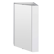 Mayford White Gloss Corner Mirrored Bathroom Cabinet - Nuie