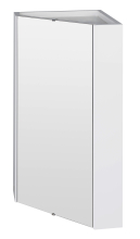 Nuie Mayford Corner Mirror Cabinet 1 Door Gloss White