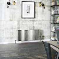 Cove Brushed Stainless Steel Single Sided 600 x 1180mm Designer Radiator - DQ Heating