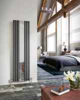 DQ Dune 1600 x 460 Stainless Steel Vertical Radiator Polished Finish