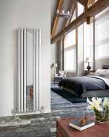 DQ Dune 1600 x 280 Stainless Steel Vertical Radiator Polished Finish