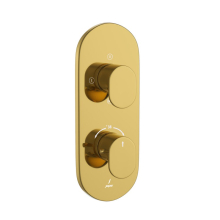 Jaquar Opal Prime Bright Gold Concealed 3 Outlet Shower Valve