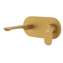 Jaquar Opal Prime Gold Matt PVD Single Lever Wall Mounted Basin Mixer