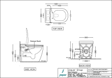 Jaquar Tankless Single Piece Toilet With Sensor Operated Single Flush