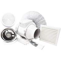 Osily Whirlwind Bathroom Shower Fan Kit with Timer and LED Light