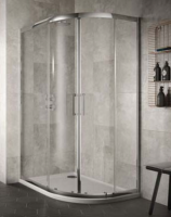 Sommer8 Double Door Offset Quadrant 900 x 760mm Shower Enclosure