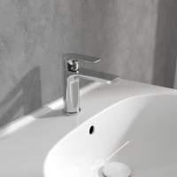 Villeroy & Boch Liberty Wall Mounted Single Lever Basin Mixer Tap Chrome 220mm Spout