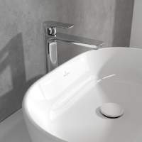 Burlington Anglesey Regent Monobloc Basin Mixer Tap with High Central Indice - Pop Up Waste - ANR4
