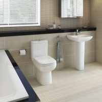 Scudo Pronto Toilet Pan, Cistern, Cistern Fittings & Seat