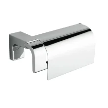 Origins Living Eletech Chrome Toilet Roll Holder with Cover