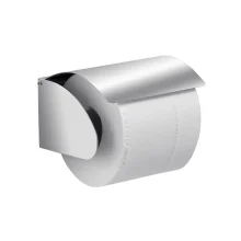 Origins Living G PRO Brushed Chrome Toilet Roll Holder with Cover