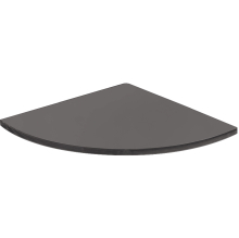 Origins Living Pier Corner Black Smoked Glass Shelf