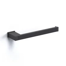 Origins Living S Cube Matt Black Open Towel Bar