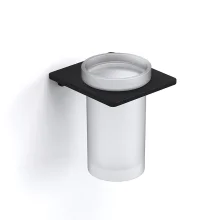 Origins Living S Cube Matt Black Tumbler Holder