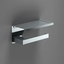 Origins Living S Cube Toilet Roll Holder with Shelf