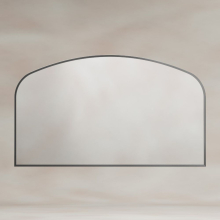 Origins Living Delphine Overmantle Mirror in Gunmetal - 1200 x 700mm