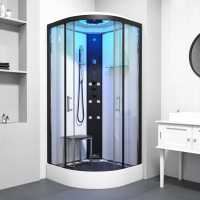 Insignia Showers Monochrome Quadrant Steam Shower - 900 x 900mm