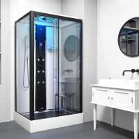 Insignia Showers Monochrome Rectangle Steam Shower 1050 x 850mm 
