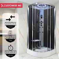 Insignia Showers Platinum 900 x 900 Quadrant Steam Shower Cabin - PL9-Q-S