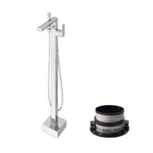 Abacus Plan Freestanding Bath Shower Mixer Tap - Chrome
