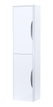 Nuie Parade 356mm 2 Door Gloss White Wall Hung Tall Boy Cabinet