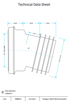 McAlpine Straight Flexible WC Connector 180 - 470mm - WC-F26R