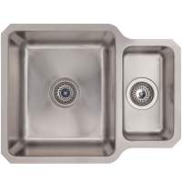 Abode Mikro 1.5 Bowl & Drainer Inset Kitchen Sink - Stainless Steel