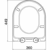 Moulded Value Toilet Seat in White - 82010