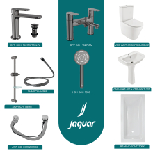 Jaquar Complete Bathroom Suite In Black Chrome 1700mm Bath