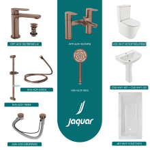 Jaquar Complete Bathroom Suite In Antique Copper 1700mm Bath