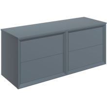 Pekin 1200mm Matt Storm Blue Wall Hung Vanity Unit